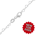 SKU: EDCHS29F8PT Heart Cable Anklet